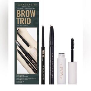 ANASTASIA BEVERLY HILLS FROZEN FULLER BROW TRIO medium brown 2 pencils 1 gel set